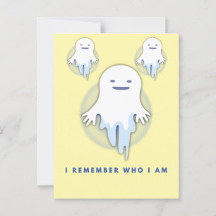 Cute Ghost – I Remember Who I Am Postcard