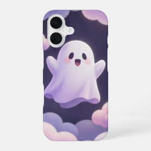 Cute Ghost in Pastel Clouds Phone Case