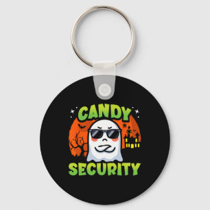 Cute Ghost Kids Halloween - Candy Security - Funny Key Ring