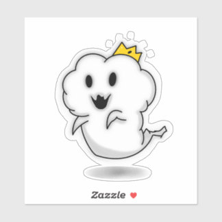 Cute Ghost King Sticker