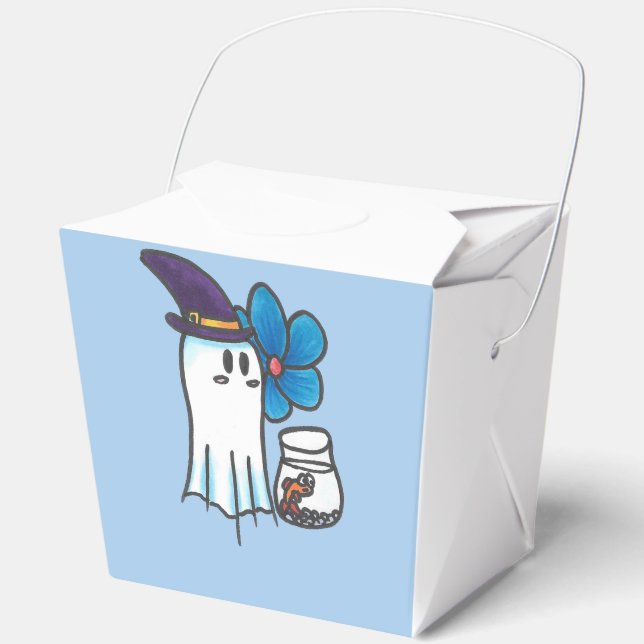 Cute Ghost Kurt Spoopyton Favour Boxes (Front)