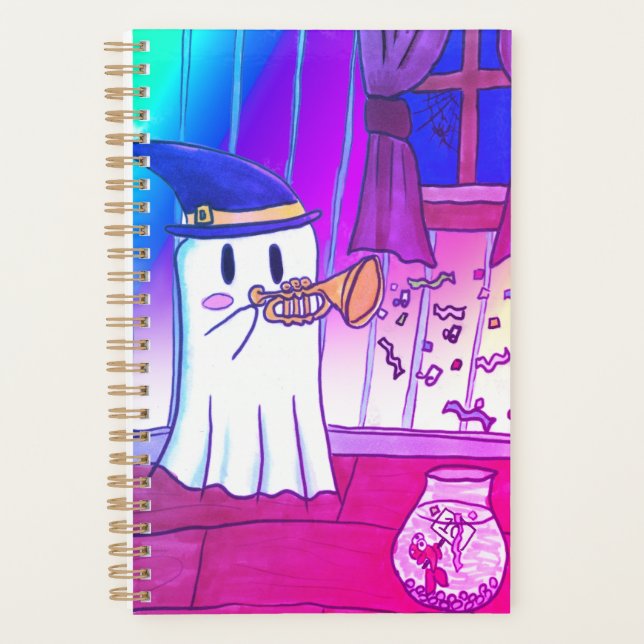 Cute Ghost - Kurt Spoopyton Planner (Front)