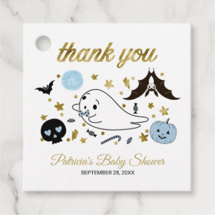 Cute Ghost Little Boo Halloween Baby Shower Favour Favour Tags