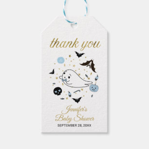 Cute Ghost Little Boo Halloween Baby Shower Favour Gift Tags