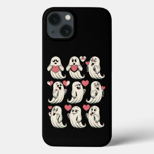 Cute Ghost Lover Heart Valentines Day Funny Couple iPhone 13 Case