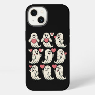 Cute Ghost Lover Heart Valentines Day Funny Couple iPhone 13 Case