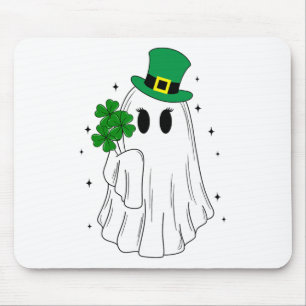 Cute Ghost Lucky St Patrick's Day Costume Boujee B Mouse Pad