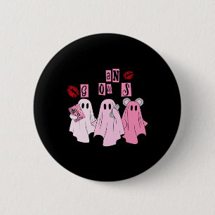 Cute Ghost Mean Ghouls Fun Halloween Costume Spook 6 Cm Round Badge