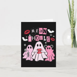 Cute Ghost Mean Ghouls Funny Halloween Costume Spo Card