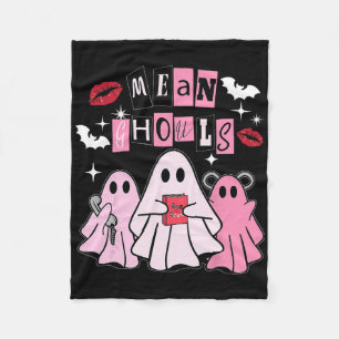 Cute Ghost Mean Ghouls Funny Halloween Costume Spo Fleece Blanket
