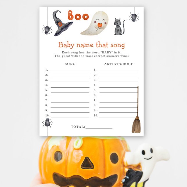 Cute ghost - Name that song baby shower game (Creator Uploaded)