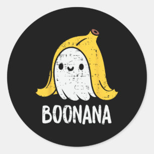 Cute Ghost Nana Halloween Costume Funny Kids Women Classic Round Sticker