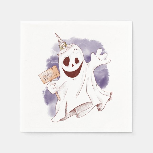 Cute Ghost Napkin (Front)