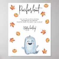 Cute ghost - Pacifier hunt game baby shower