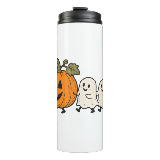 Cute Ghost Parade Fall Stainless Steel Travel Mug