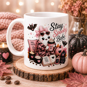 Cute Ghost Personalised Pumpkin Season Forever Mug