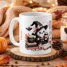 Cute Ghost Personalised Pumpkin Season Mug