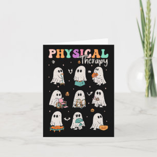 Cute Ghost Physical Therapy Pt Physical Therapist Card