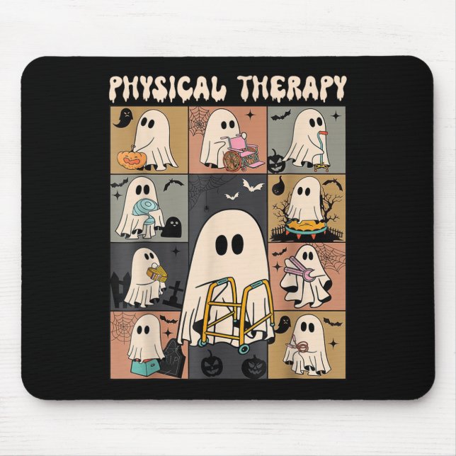 Cute Ghost Physical Therapy Pt Physical Therast Ha Mouse Pad (Front)