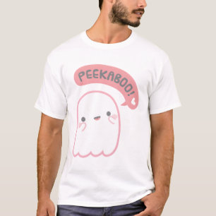 Cute Ghost Plays Peekaboo T-Shirt