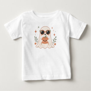 Cute Ghost Pumpkin Baby Halloween T-Shirt