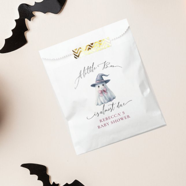 Cute Ghost Pumpkin Boo Halloween Baby Shower  Favour Bag (Creator Uploaded)