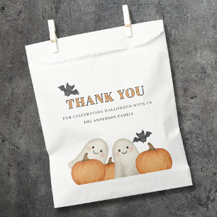 Cute Ghost Pumpkin Halloween Thank You Favour Bag