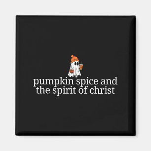 Cute Ghost Pumpkin Spice Coffee And The Spirit Of Magnet