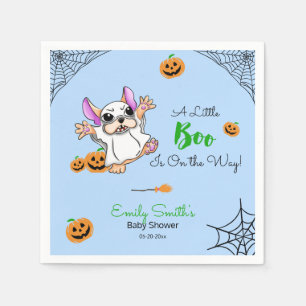 Cute ghost pumpkins Halloween Baby Shower Napkin