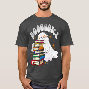 Cute Ghost Reading Book Halloween Booooks Top Teac