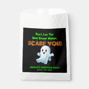 Cute Ghost Real Estate Pop By Halloween Party Favour Bag