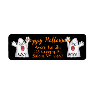 Cute Ghost Return Address Label