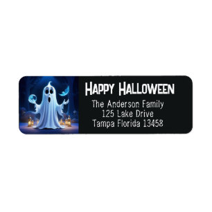 Cute Ghost Return Address Label