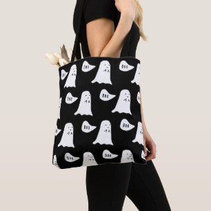 Cute Ghost Says Boo Tote Bag