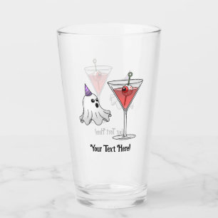 Cute Ghost & Spooky Cocktail Glass