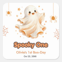 Cute Ghost Spooky One Halloween 1st Birthday