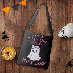 Cute Ghost Spooky Season Halloween Crossbody Bag