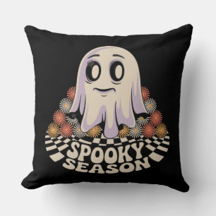 Cute Ghost  – “Spooky Season” Halloween Decorative Cushion