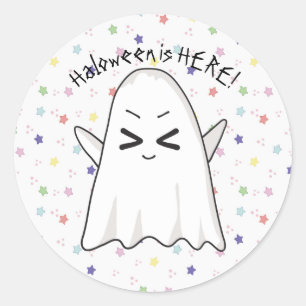 Cute ghost stars Halloween Sticker