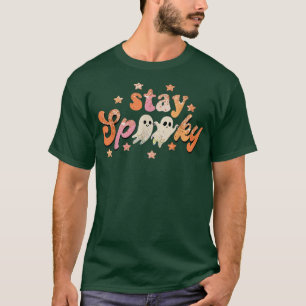 Cute Ghost Stay Spooky Halloween Spooky Season Wom T-Shirt