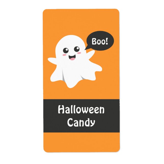 Cute Ghost that Goes Boo, Happy Halloween (Front)