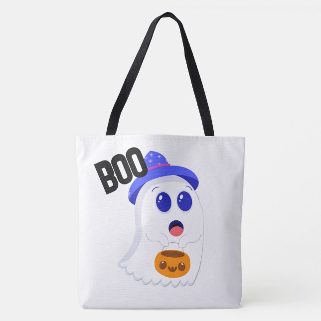 Cute Ghost Tote Bag (Front)