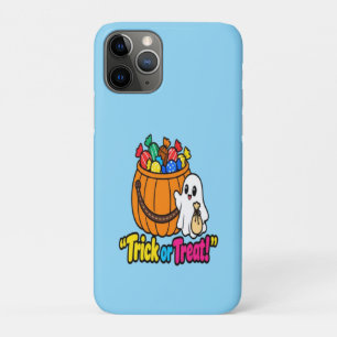 Cute Ghost Trick or Treat Halloween Pattern Phone  iPhone 11 Pro Case