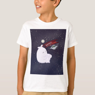 Cute Ghost & UFO Kids T-Shirt