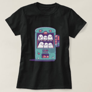 Cute Ghost Vending Machine Pastel Halloween T Shir T-Shirt