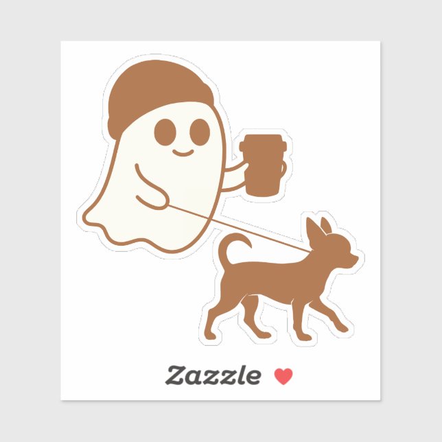 Cute Ghost Walking Chihuahua (Sheet)