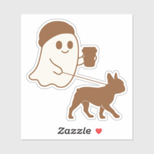 Cute Ghost Walking Frenchie
