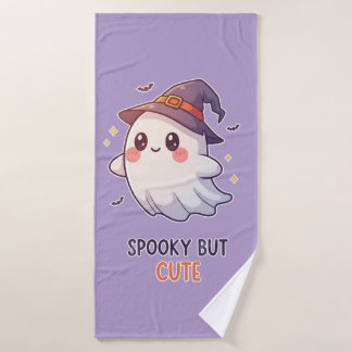 Cute Ghost Witch Halloween Spooky Cute Bath Towel Set