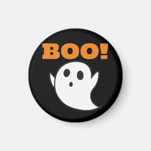 Cute Ghost with BOO! words Magnet