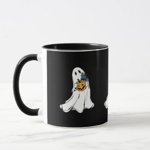 Cute ghost with jack o lanterns - Halloween 2026 Mug